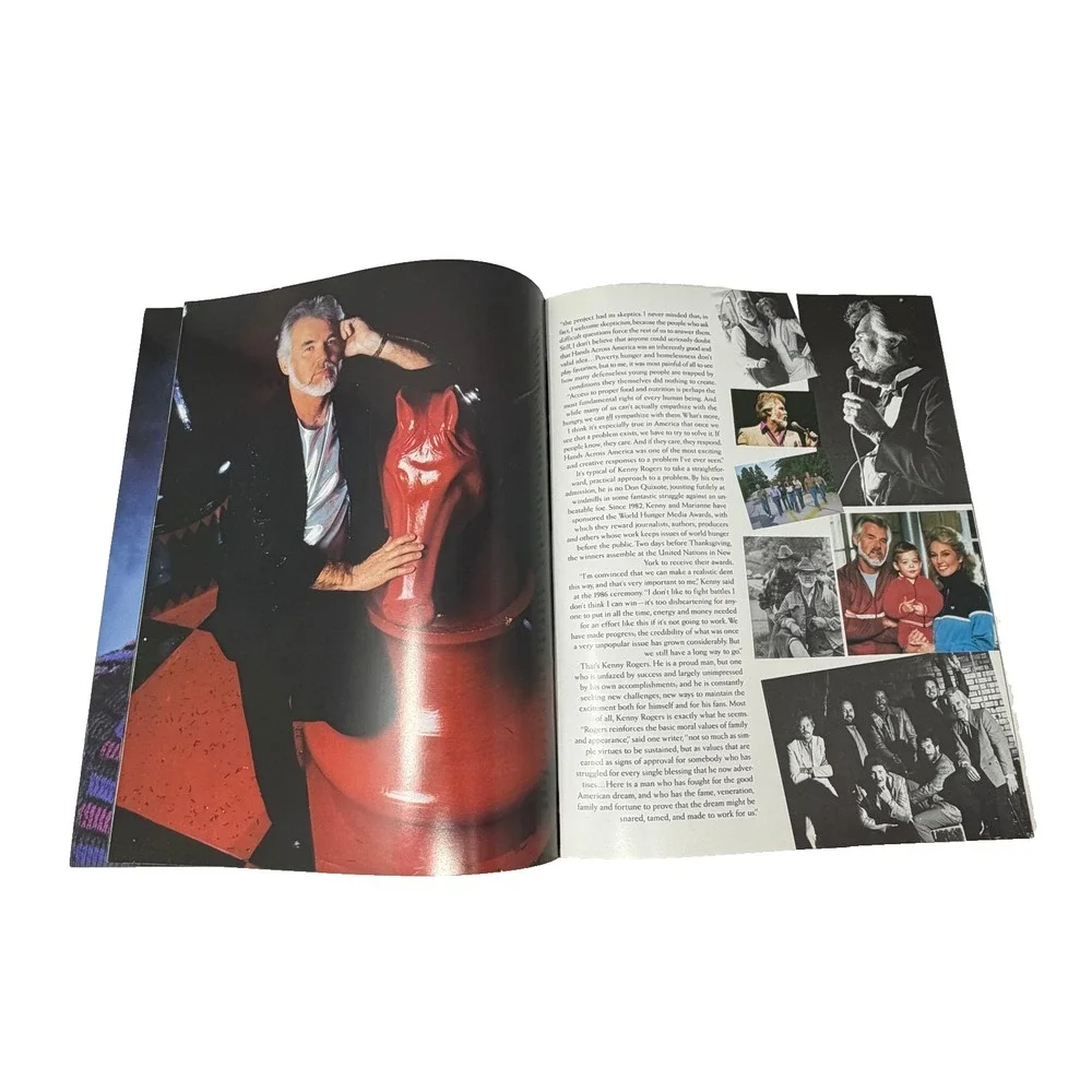 Kenny Rogers Signed Photo Autograph 1987 10th Anniversary Tour Program Dole